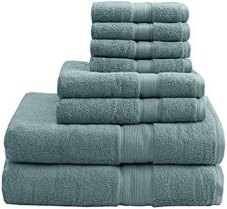 MADISON PARK SIGNATURE 800GSM 100% Cotton Luxurious Bath Towel Set Highly Absorbent, Quick Dry, Hotel & Spa Quality for Bathroom, Multi-Sizes, Dusty Green