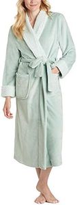 Carole Hochman Ladies' Plush Wrap Robe (Green, Small)