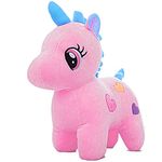 Webby Standing Unicorn Teddy Bear Plush Soft Toy Cute Kids Birthday Animal Baby Boys/Girls, 25CM (Pink)