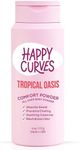 HAPPY CURVES Comfort Powder: Talc Free Anti Chafe Body & Foot Powder Deodorant to Control Inner Thigh Chafing, Underboob, and Butt Sweat All Women