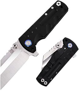 ARTISANCUTLERY Tactical Knife Proponent Folding Knife S35VN Steel Blade with Aviation Grade Titanium Alloy Handle Fixed Blade EDC Knife for Hunting,Camping and Outdoor 1820G Black