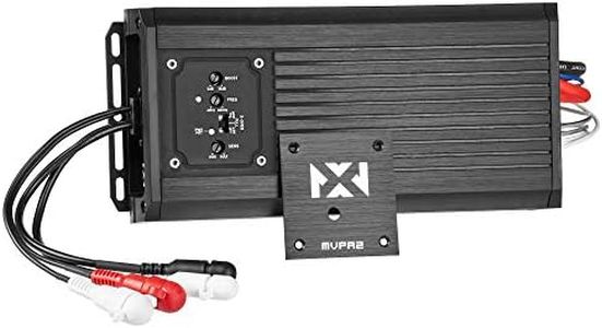 NVX MVPA2 600W Total RMS 2-Channel Bridgeable Marine-V Series Micro Class D Compact Marine/Powersports/Motorcycle Amplifier | IPX67 Waterproof Rating