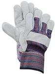 MAGID DuraMaster TG725E Leather Glove, Gauntlet Cuff, Large (12 Pair) Gray