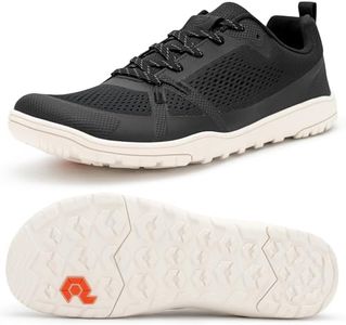 Pulltop Barefoot Trail Running Shoes for Womens - Wide Toe Box | Zero Drop Sole | Minimalist Crossfit Training Shoes White Size 7 Black Size 7.5