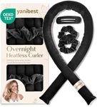 Yanibest Heatless Hair Curler to Sleep in, Overnight curl headband, No Heat Hair Curler Set with Hair Clip Scrunchies for Styling