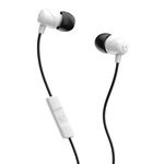 Skullcandy Jib In-Ear Wired Earbuds, Noise Isolating Sound, Microphone, Works with Bluetooth Devices and Computers - White