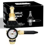 RX WELD Helium Latex Balloon Filler Air Flow Inflator Regulator 0-3000 PSI with Gauge for CGA580 Tank Valve