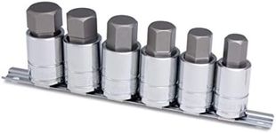 Titan 16156 6-Piece 1/2-Inch Drive SAE Large Hex Bit Socket Set