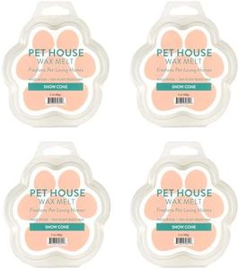 Pet House Wax Melts Snow Cone Summer Scented Wax Melts - Long-Lasting Plant Based Air Freshener for Pet Odor Pack of 4