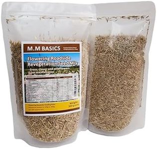 Flowering Roadside Grass Seed Mix, The Mixture of Grass, Clover and Wildflower. Low Maintenance (300 Gram)