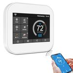 PILISPARK 7 Day Programmable WiFi Thermostat,Smart Thermostat for Home App Control Compatible with Alexa and Google Assistant, for 24VAC 3Heat/2Cool Heat Pump,Boiler,PTAC,AC HVAC Systems(Need C-Wire)