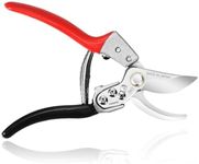 TONMA Professional 8 Inch Pruning Shears [Made in Japan], Premium Quality Gardening Clippers with Ergonomic Handle, Hand Pruners Garden Trimmers for Plants (Red)