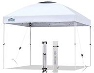 Cecarol S10 Compact, Portable 10x10 Pop Up Canopy, w/Roller Bag, UPF50+ Tarp, Frame Optimized for Easy Carry, Trunk Spacing, Light Weight Engaging Fuel Efficiency