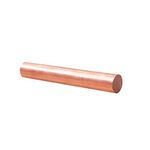 Tynulox 1Pcs Pure Copper Round Rod 1/2" Dia 11.81" Length Bare Copper Cu Metal Rod for Metal Craft Hobbies