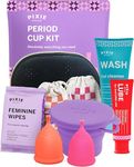 Period Kit for Girls - Menstrual Cups For Beginners - Best Removal Stem - Tampon and Pad Alternative - Every Cup Purchased One is Given to Woman in Need! - Teen Gift