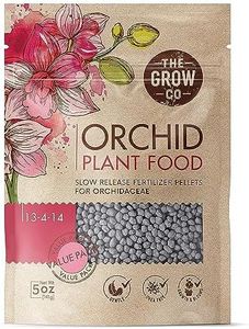 Orchid Plant Food (5 oz, 50+ Applications) - Bloom Booster Fertilizer Pellets for Orchids in Pots - Slow Release Nutrients for Healthy Flower & Reblooms