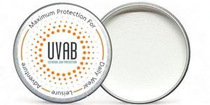 UVAB Zinc Face Sunblock: Opaque White 15ml Travel-Sized Pot For Sun Protection in Extreme Conditions. Perfect for Skiing, Climbing, Beach and Leisure Activities. Zinc Oxide Cream Mineral sunscreen.