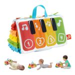 Fisher-Price Baby Musical Toy, Kick & Play Soft Piano for Tummy Time with Lights & Music for Newborn to Toddler, HND54