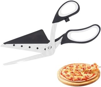 Pizza Scissors Cutter Stainless Steel Pizza Spatula Slicer Pizza Cutter with Soft Grip Handle