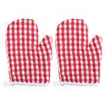 Cabilock Children's Oven Mitts Heat Resistant Kitchen Gloves Oven Gloves for Pot Holders Cooking Grill Roasting Baking Pack of 2