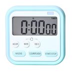 Eripeli Digital Kitchen Timer & Stopwatch, Countdown Large Digits, Loud Alarm, Magnetic Stand, Round, (Multi Colour)