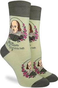 Good Luck Sock Women's Shakespeare Socks, Adult, Shoe Size 5-9
