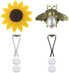 SING F LTD 2PCS Car Air Vent Clip Car Air Freshener Sunflower and Bee Shape Car Essential Oil Diffuser with Dry Cotton Pad Car Bling Accessories Car Interior Decor