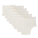 UNDERLOOP MUSTT Men's White Interlock Cotton Cut Underwear with Strings(Nada Underwear) Pack of 5 (100)