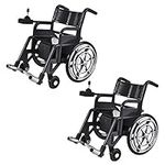Set of 2 Plastic Toy Wheelchairs fo