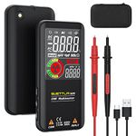 SUETTLA S20 Rechargeable Digital Multimeter, Auto-Ranging EMF Detector, Color LCD 3 Results Smart Capacitance Voltage Tester with Protect Case