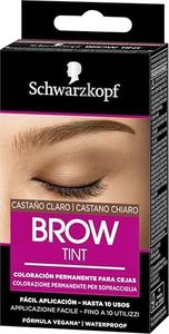 Schwarzkopf Brow Tint - Tinte De Cejas Castaño Claro Tono 5.1 – Coloración permanente - Color natural y duradero de hasta 4 semanas