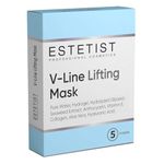 ESTETIST V Shaped Slimming Face Mask - Double Chin Reducer, Face Lift Tape Tightening Mask - Anti Aging, Anti Wrinkle, Firming, Jawline Slimmer (5 Pack)