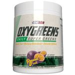 EHP Labs OxyGreens Super Greens Powder - Spirulina & Chlorella Superfood, Green Juice Powder & Greens Supplements with Prebiotic Fibre, Antioxidants & Immunity Support, 30 Serves (Passionfruit)