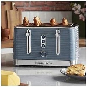 Russell Hobbs Inspire 4-Slice Toaster – White, Wide Slots