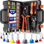 SOMELINE® Crimping Tools Set with 24 Types of Ferrules - Hexagon Ferrule Pliers 0.25-10mm²(AWG 24-8) I Wire Strippers, Electricians Tools, Crimper, Crimping Pliers, Wire Crimping Tool, Crimping Tool