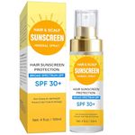 Scalp Sunscreen Spray - Hair Sun Protection Spray SPF 30 for Hair & Scalp, Prevent Hair Color Fade/Dryness, Non-Greasy Formula