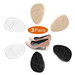 3 Pairs Metatarsal Pads for Women, Professional Reusable Silicone Ball of Foot Cushions, All Day Pain Relief and Comfort, One Size Fits Shoe Inserts, by Mildsun.