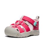 KEEN Unisex-Child Newport H2 Closed Toe Water Sandals, Raspberry/Giggle Pink, 7 Toddler