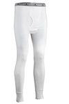 Indera 888DRXLWH Men's Cotton Rib Knit Thermal Underwear Pant, White, X-Large