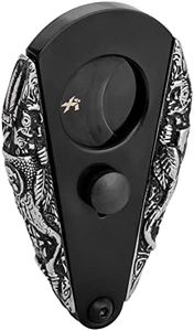Xikar Xi3 3D Phantom Mayan Double Guillotine Cigar Cutter, Cuts Up to 58 Ring Gauge Cigars