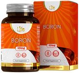 LN Boron Supplements | 180 High Strength Vegan Boron Tablets - 10mg Boron Supplement per Capsule | Non-GMO, Gluten, Dairy & Allergen Free | Manufactured in The UK