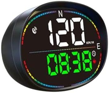 Digital Speedometer for Car,GPS Speedometer for Car,HUD Speedometer MPH,GPS Speedometer mph,Head Up Display for Car,with Compass,Over Speed Alarm,USB Connect Plug and Play