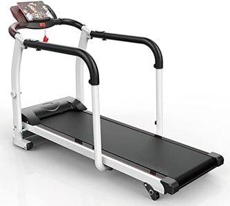 MRDEVA Multifunction Foldable Treadmill Rehabilitation Motorized Treadmill with Handrail Seniors Home Treadmill for Home Office Physical Exercise Treadmill