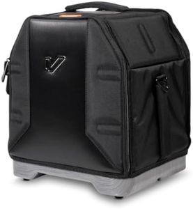 Gruv Gear VELOC Rack Tom Drum Bag/Case for Working Drummers. Features a Rugged ABS Shell Bottom, Adjustable Strap, Water-Repellent Tough Nylon Fabric & Patented Dual-Opening Design - 8x10" - Black