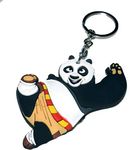 Techpro Best Qulity Double Sided Soft Rubber Kung Fu Panda Dragon Key Chain/Key Ring