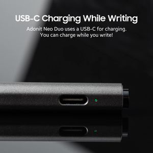 Adonit Neo Duo Stylus – Graphite Black, Universal Touchscreen Pen