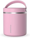 Hydrapeak 25oz Stainless Steel Vacuum Insulated Thermos Food Jar | Kids Thermos for Hot Food and Cold Food, Wide Mouth Leak-Proof Soup Thermos for Adults, 10 Hours Hot and 16 Hours Cold (Cotton Pink)