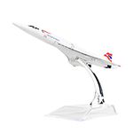 Diecast Plane 1:400 BRITISHF-BVFB Concorde Metal （16cm） Plane Model Office Decoration or Gift by LESES