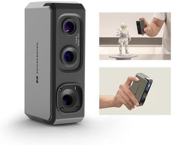 3DMakerpro 3D Scanner for 3D Printer with 0.01mm Accuracy, 24-bit Color Camera, 10FPS Scanning Speed, Anti-Shake Scan 3D Model Scanner for Android/iOS/Win10/MacOS-Seal Standard