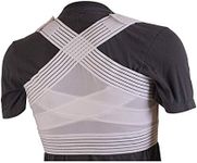 DMI Posture Corrector, Unisex, White, Criss-Cross Foam Bands, Extra Large, 46" to 48" Chest Size